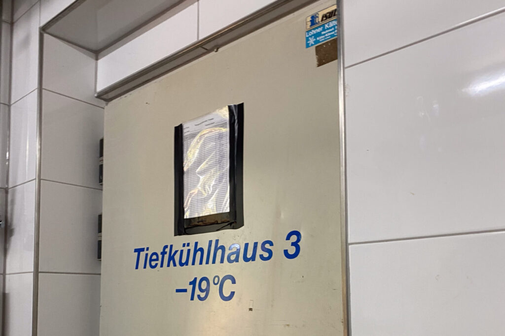 Tiefkühlhaus Tür
